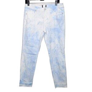 Raffaello‎ Rossi Light Blue Candy Jogger Pants  Jeans Mid-Rise Button Closure 29